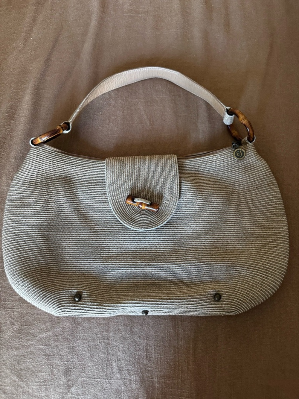 Vintage Eric Javits Woven Boho Shoulder Bag